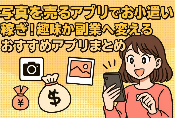 写真を売るアプリでお小遣い稼ぎ!趣味から副業へ変えるおすすめアプリまとめ