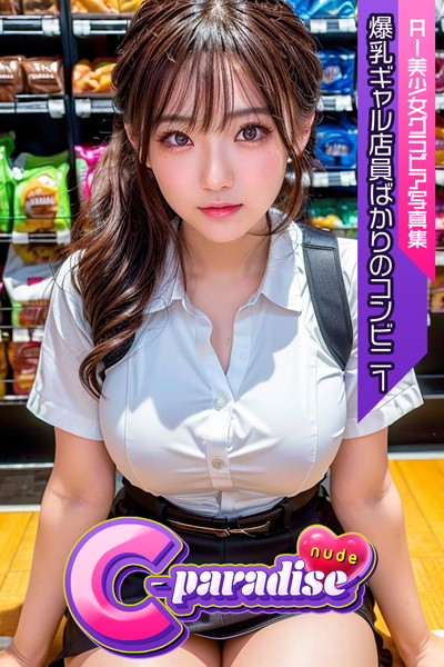 【写真集】C-Paradise nude 爆乳ギャル店員ばかりのコンビニ1 AI美少女グラビア写真集｜