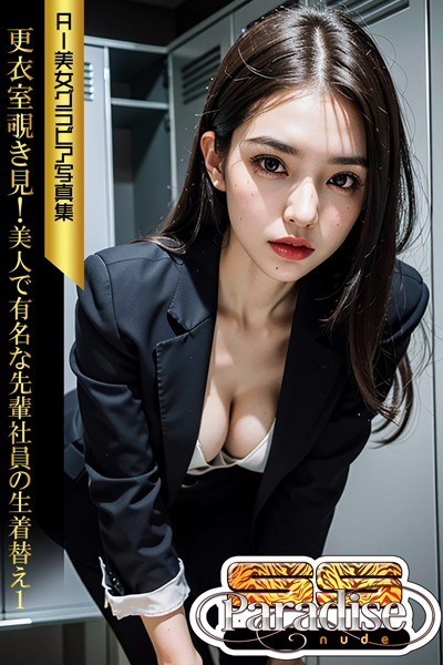 【写真集】更衣室覗き見！美人で有名な先輩社員の生着替え1 AI美女グラビア写真集【SS-Paradise nude】｜