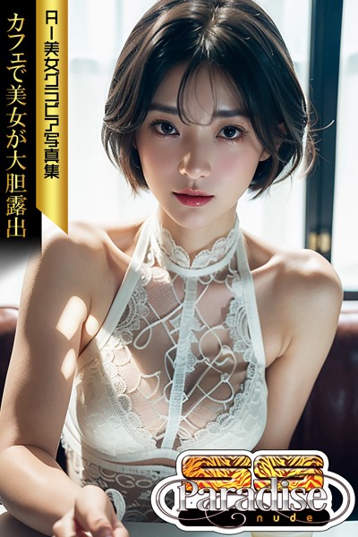 【写真集】カフェで美女が大胆露出 AI美女グラビア写真集【SS-Paradise nude】｜