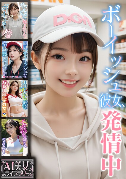 【写真集】ボーイッシュ彼女、発情中【AI美女ライブラリー】｜