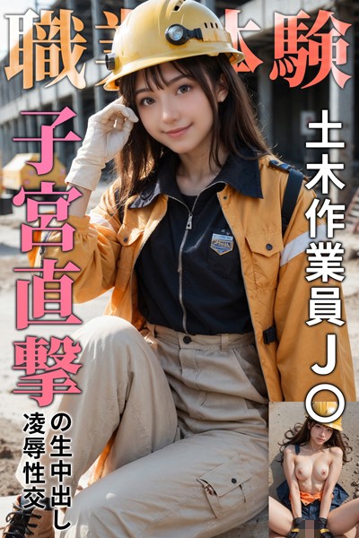 【写真集】【職業体験】土木作業員J〇 子宮直撃の生中出し凌●性交〜AI2次元美女〜｜