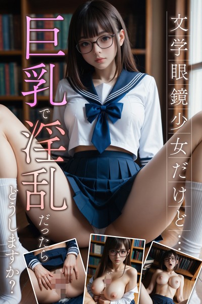 【写真集】文学眼鏡少女だけど…巨乳で淫乱だったらどうしますか？〜AI2次元美女〜｜