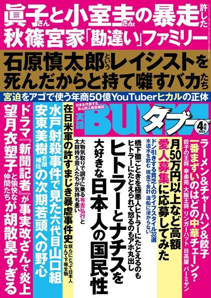 【写真集】実話BUNKAタブー 2022年4月号｜