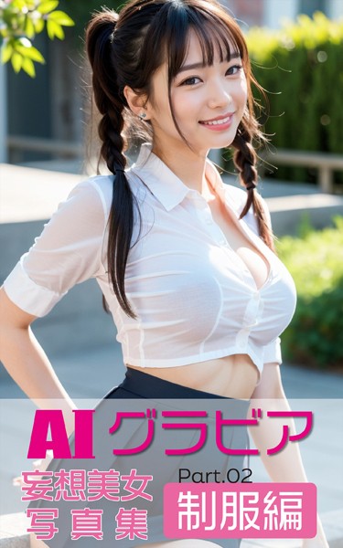 【写真集】AIグラビア 妄想美女写真集 制服編 PART.02｜