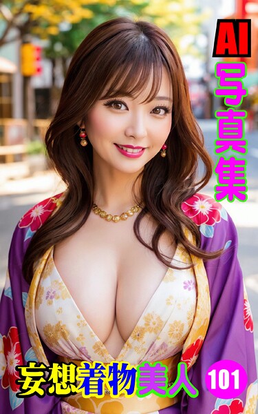 【写真集】AI写真集 妄想着物美人101｜