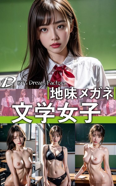 【制服】地味メガネ文学女子！｜