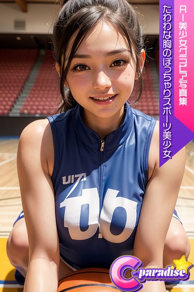 【写真集】C-Paradise たわわな胸のぽっちゃりスポーツ美少女 AI美少女グラビア写真集｜