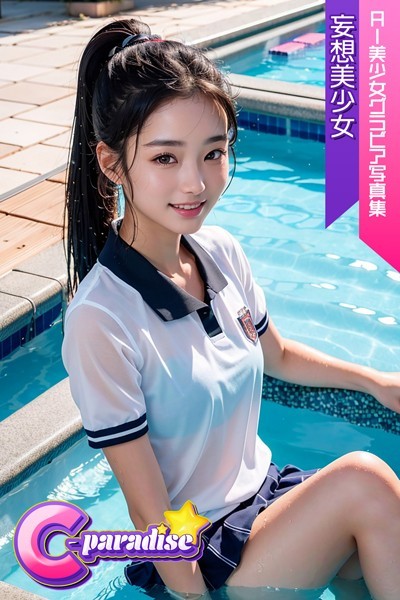 【制服】妄想美少女 AI美少女グラビア写真集【C-Paradise】｜