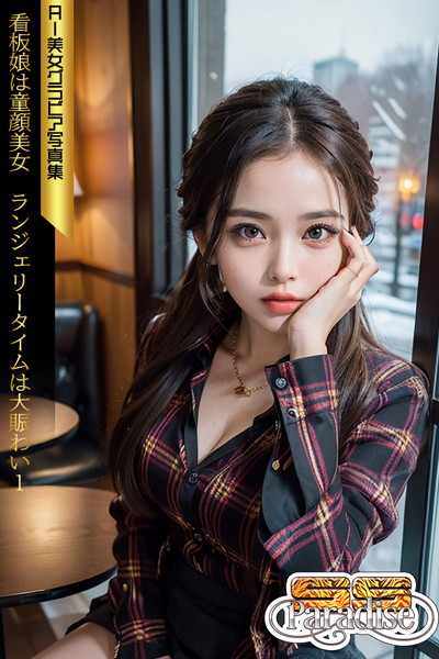 【写真集】SS-Paradise 看板娘は童顔美女 ランジェリータイムは大賑わい1 AI美女グラビア写真集｜