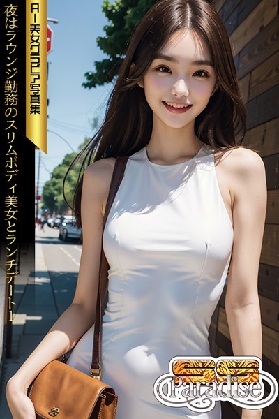 【写真集】SS-Paradise 夜はラウンジ勤務のスリムボディ美女とランチデート1 AI美女グラビア写真集｜