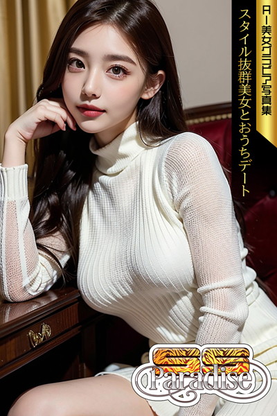 【写真集】SS-Paradise スタイル抜群美女とおうちデート AI美女グラビア写真集｜