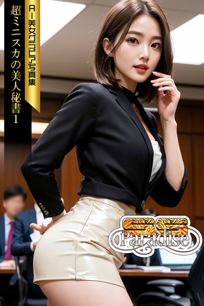 【写真集】超ミニスカの美人秘書1 AI美女グラビア写真集【SS-Paradise】｜