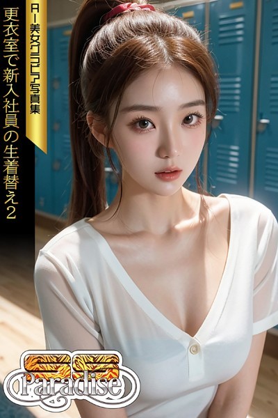 【写真集】更衣室で新入社員の生着替え2 AI美女グラビア写真集【SS-Paradise】｜