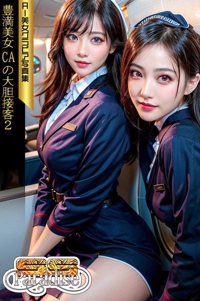 【写真集】豊満美女CAの大胆接客2 AI美女グラビア写真集【SS-Paradise】｜