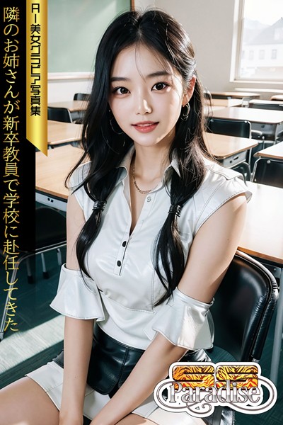 【写真集】隣のお姉さんが新卒教員で学校に赴任してきた AI美女グラビア写真集【SS-Paradise】｜