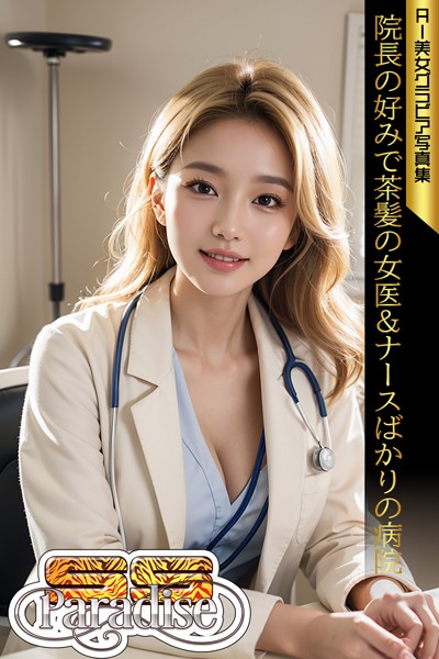 【写真集】院長の好みで茶髪の女医＆ナースばかりの病院 AI美女グラビア写真集【SS-Paradise】｜