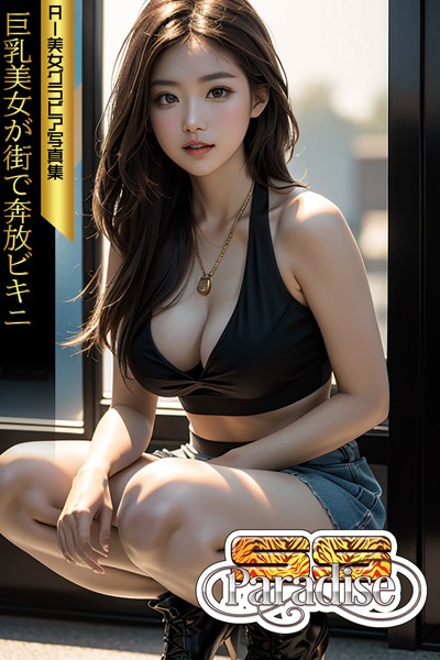 【写真集】巨乳美女が街で奔放ビキニ AI美女グラビア写真集【SS-Paradise】｜