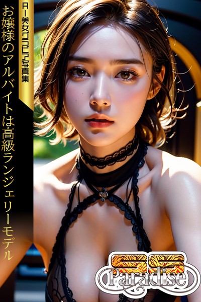 【写真集】お嬢様のアルバイトは高級ランジェリーモデル AI美女グラビア写真集【SS-Paradise】｜