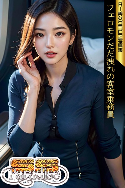 【写真集】フェロモンだだ洩れの客室乗務員 AI美女グラビア写真集【SS-Paradise】｜