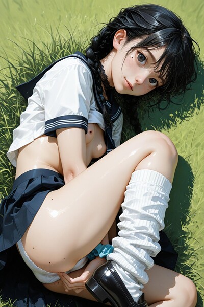 【フルカラー】AI Girl Book 〜芝生の純潔パノラマ〜｜