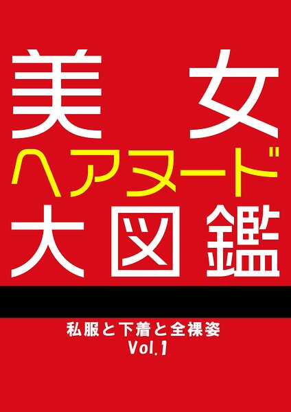 【写真集】美女ヘアヌード大図鑑 私服と下着と全裸姿 Vol.1｜