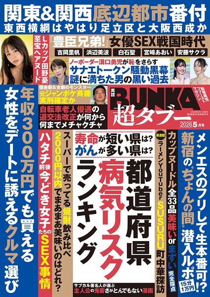 【写真集】実話BUNKA超タブー 2026年5月号｜