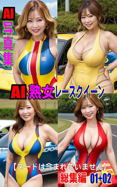 【写真集】AI写真集 AI熟女レースクイーン 総集編 01＋02｜