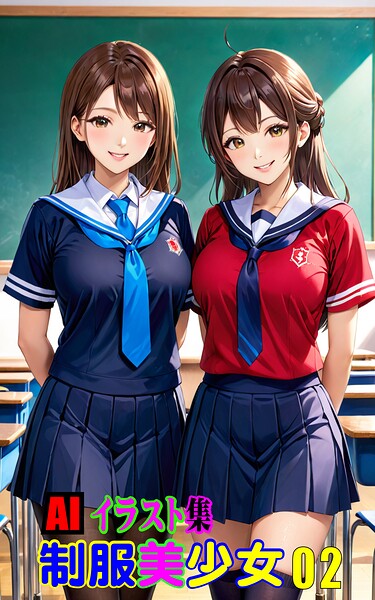 【写真集】AIイラスト集 制服美少女02｜