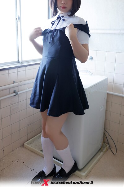 【制服】［419P］ X in a school uniform 3｜