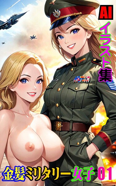 【写真集】AIイラスト集 金髪ミリタリー女子01｜